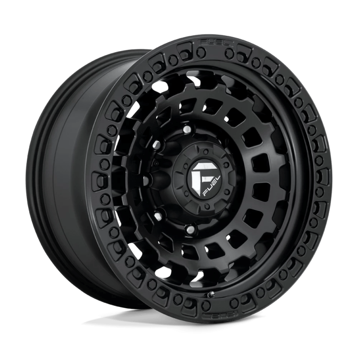 Alloy Wheel, FUEL D633 ZEPHYR, 17x9.0, ET -12, 6x139.7, 106.1, Black - EDK.ro
