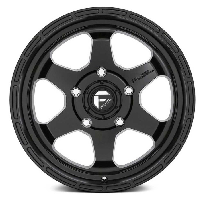 Jantă de Aluminiu, FUEL D664 SHOK, 17x9.0, ET 1, 6x139.7, 106.1, Negru - EDK.ro