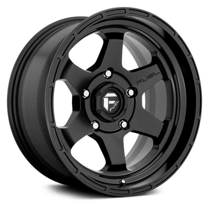 Alloy Wheel, FUEL D664 SHOK, 18x9.0, ET 1, 6x139.7, 106.1, Black - EDK.ro