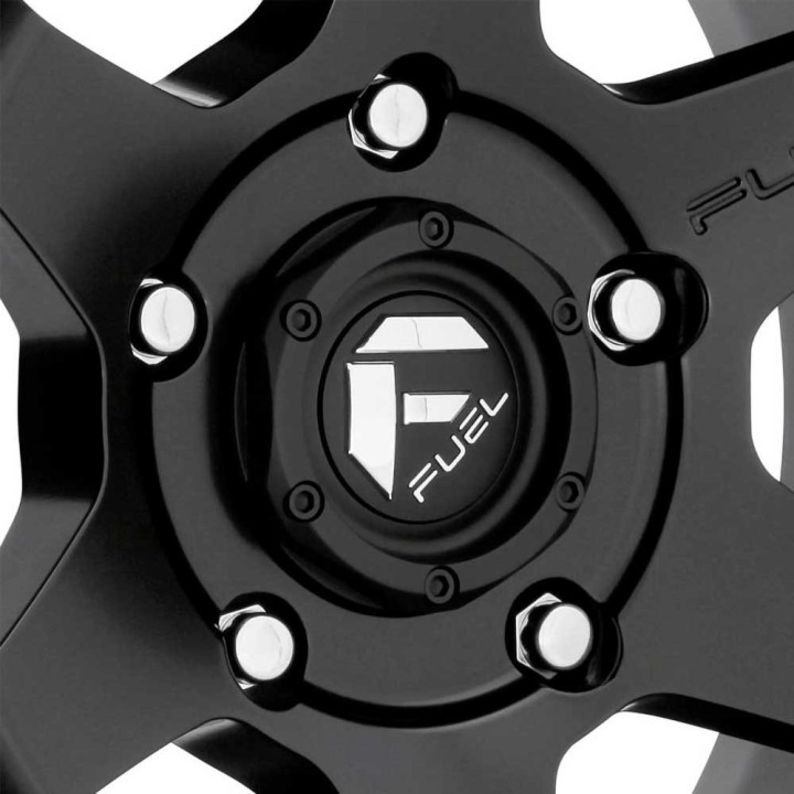 Alloy Wheel, FUEL D664 SHOK, 18x9.0, ET 1, 6x139.7, 106.1, Black - EDK.ro