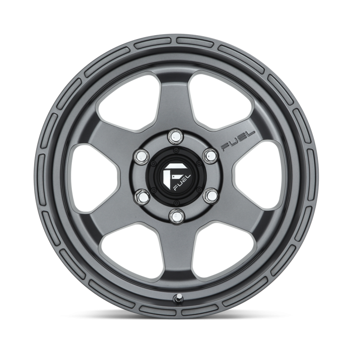 Jantă de Aluminiu, FUEL D665 SHOK, 17x9.0, ET -12, 6x139.7, 106.1, Antracit - EDK.ro