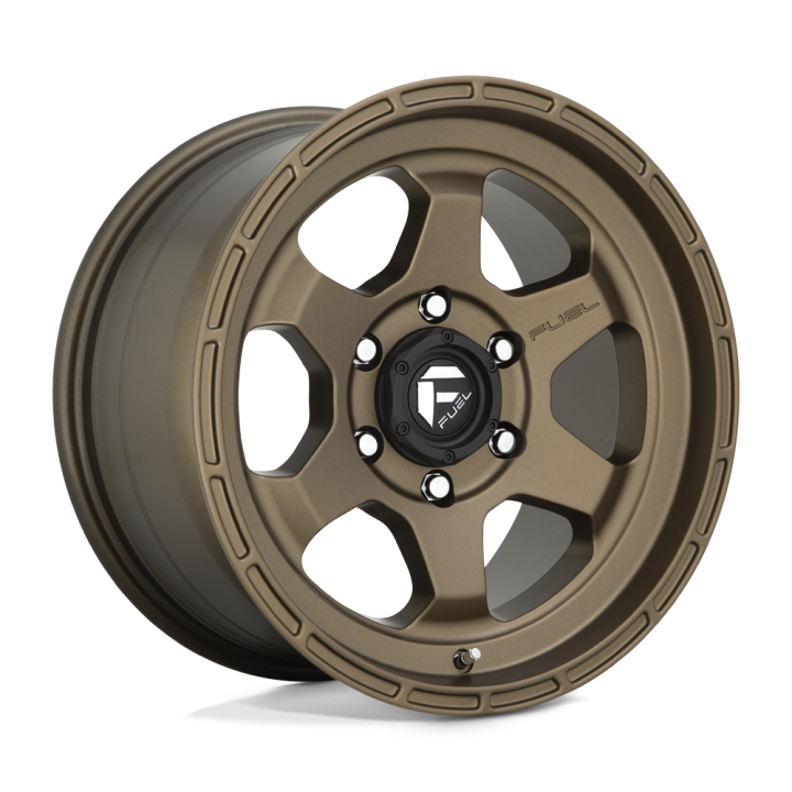 Jantă de Aluminiu, FUEL D666 SHOK, 17x9.0, ET 20, 6x139.7, 106.1, Bronz - EDK.ro