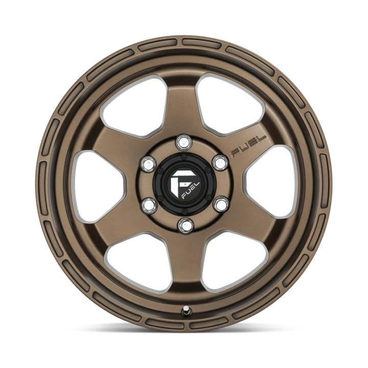 Jantă de Aluminiu, FUEL D666 SHOK, 18x9.0, ET 1, 6x139.7, 106.1, Bronz - EDK.ro