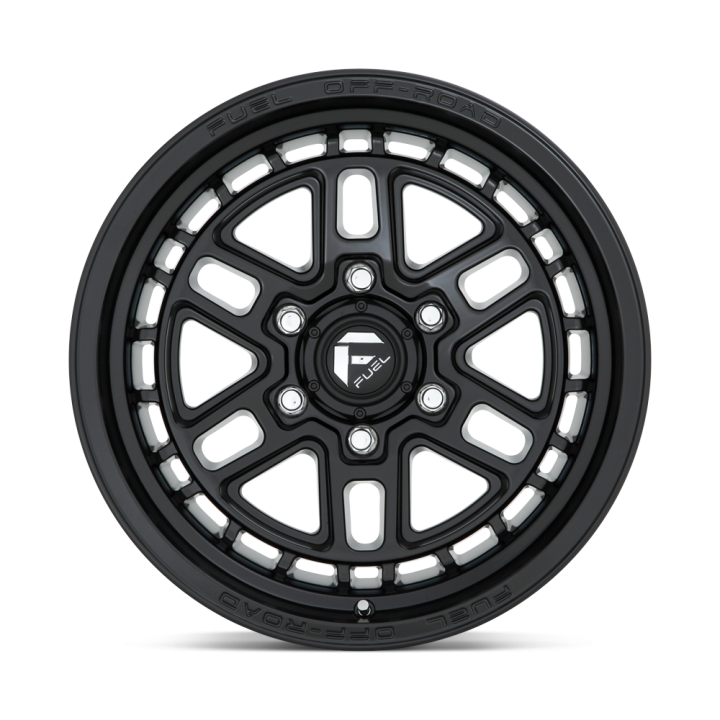 Alloy Wheel, FUEL D667 NITRO, 17x9.0, ET 1, 6x139.7, 106.1, Black - EDK.ro