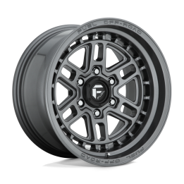 Jantă de Aluminiu, FUEL D668 NITRO, 17x9.0, ET -12, 6x139.7, 106.1, Gri Metalizat - EDK.ro