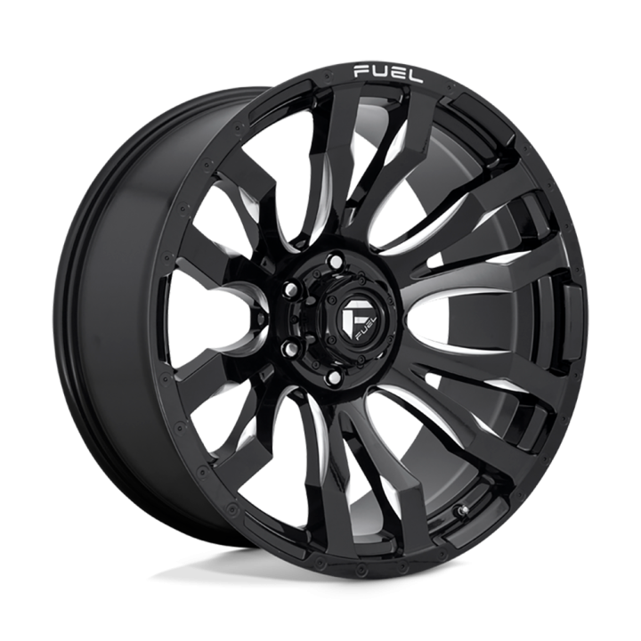 Alloy Wheel, FUEL D673 BLITZ, 18x9.0, ET 20, 6x139.7, 106.1, Black - EDK.ro