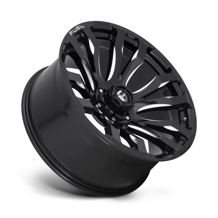 Jantă de Aluminiu, FUEL D673 BLITZ, 20x12.0, ET -44, 6x139.7, 106.1, Negru - EDK.ro