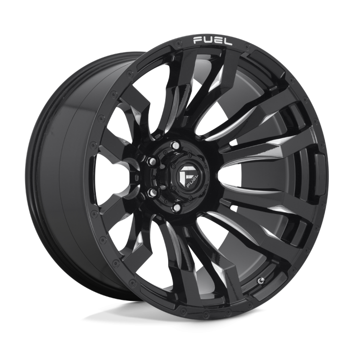 Jantă de Aluminiu, FUEL D673 BLITZ, 22x12.0, ET -44, 6x139.7, 106.1, Negru - EDK.ro