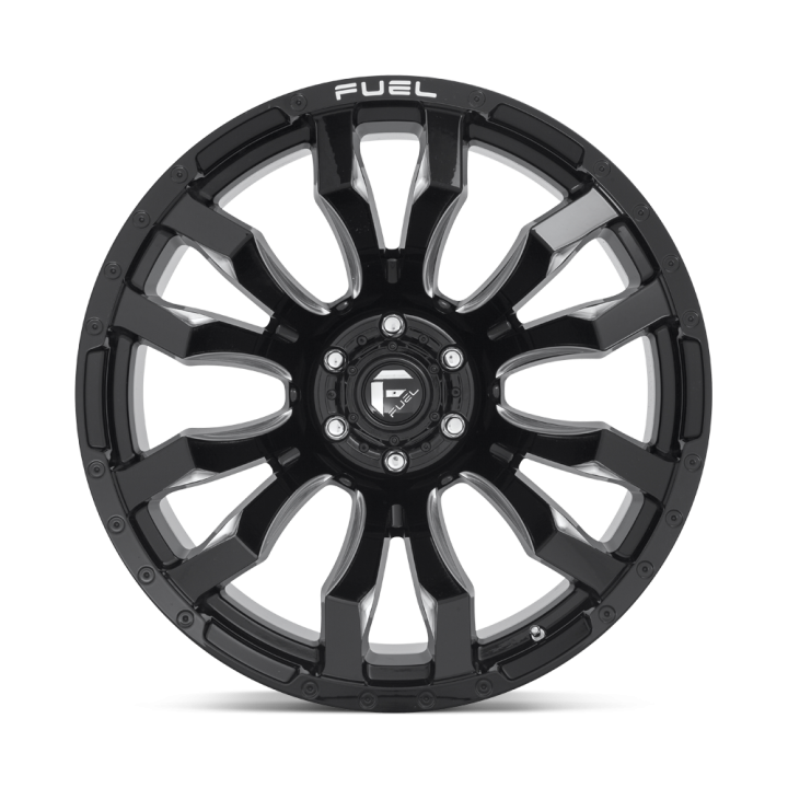 Alloy Wheel, FUEL D673 BLITZ, 22x12.0, ET -44, 6x139.7, 106.1, Black - EDK.ro