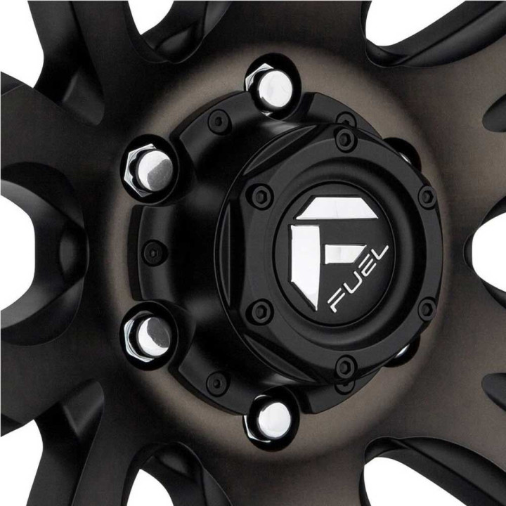 Alloy Wheel, FUEL D674 BLITZ, 22x10.0, ET -18, 6x139.7, 106.1, Black - EDK.ro