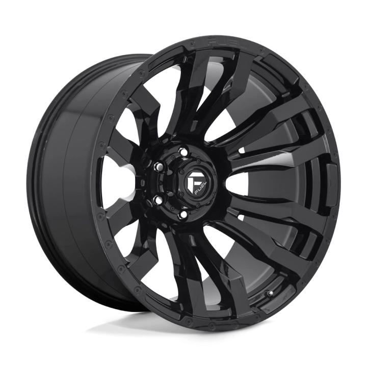Jantă de Aluminiu, FUEL D675 BLITZ, 20x9.0, ET 1, 6x139.7, 106.1, Negru - EDK.ro