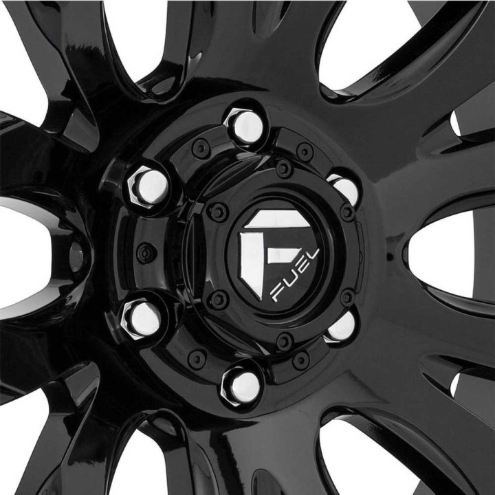 Jantă de Aluminiu, FUEL D675 BLITZ, 20x9.0, ET 20, 6x139.7, 106.1, Negru - EDK.ro
