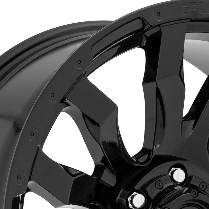 Alloy Wheel, FUEL D675 BLITZ, 22x10.0, ET -18, 6x139.7, 106.1, Black - EDK.ro