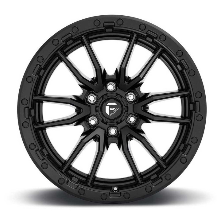 Alloy Wheel, FUEL D679 REBEL 6, 20x9.0, ET 1, 6x139.7, 106.1, Black - EDK.ro