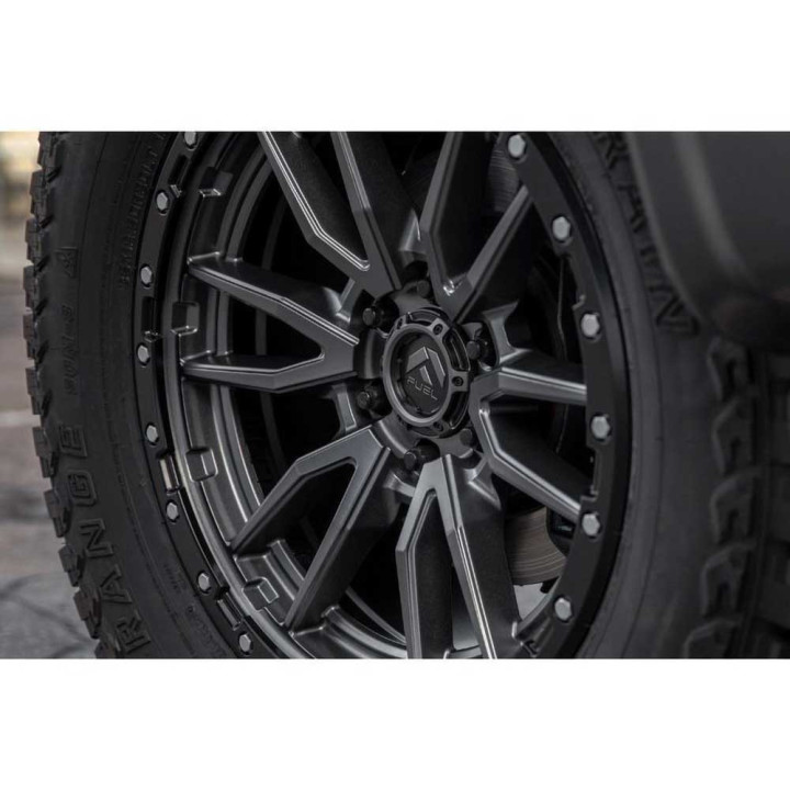 Jantă de Aluminiu, FUEL D680 REBEL 6, 20x10.0, ET -18, 6x139.7, 106.1, Negru - EDK.ro
