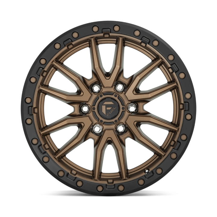 Alloy Wheel, FUEL D681 REBEL, 17x9.0, ET 1, 6x139.7, 106.1, Black - EDK.ro