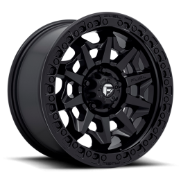 Alloy Wheel, FUEL D694 COVERT, 16x8.0, ET 1, 6x139.7, 106.1, Black - EDK.ro