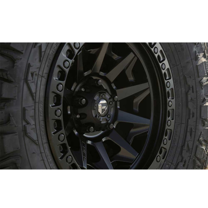 Alloy Wheel, FUEL D694 COVERT, 17x9.0, ET 1, 6x139.7, 106.1, Black - EDK.ro