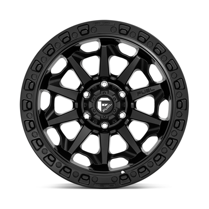 Jantă de Aluminiu, FUEL D694 COVERT, 18x9.0, ET 1, 6x139.7, 106.1, Negru - EDK.ro
