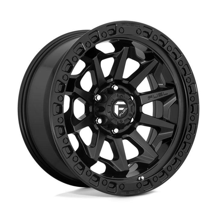 Jantă de Aluminiu, FUEL D694 COVERT, 18x9.0, ET 20, 6x139.7, 106.1, Negru - EDK.ro