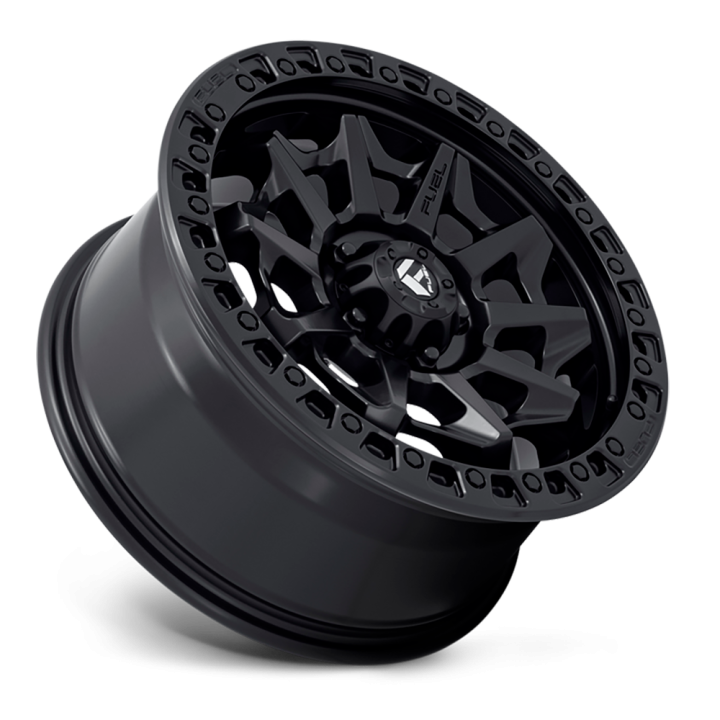 Jantă de Aluminiu, FUEL D694 COVERT, 18x9.0, ET -12, 6x139.7, 106.1, Negru - EDK.ro
