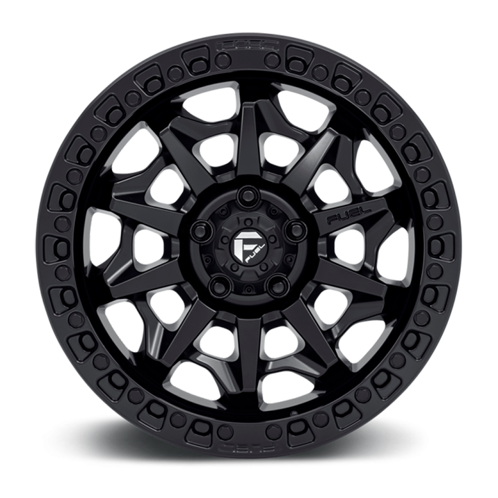 Alloy Wheel, FUEL D694 COVERT, 18x9.0, ET -12, 6x139.7, 106.1, Black - EDK.ro