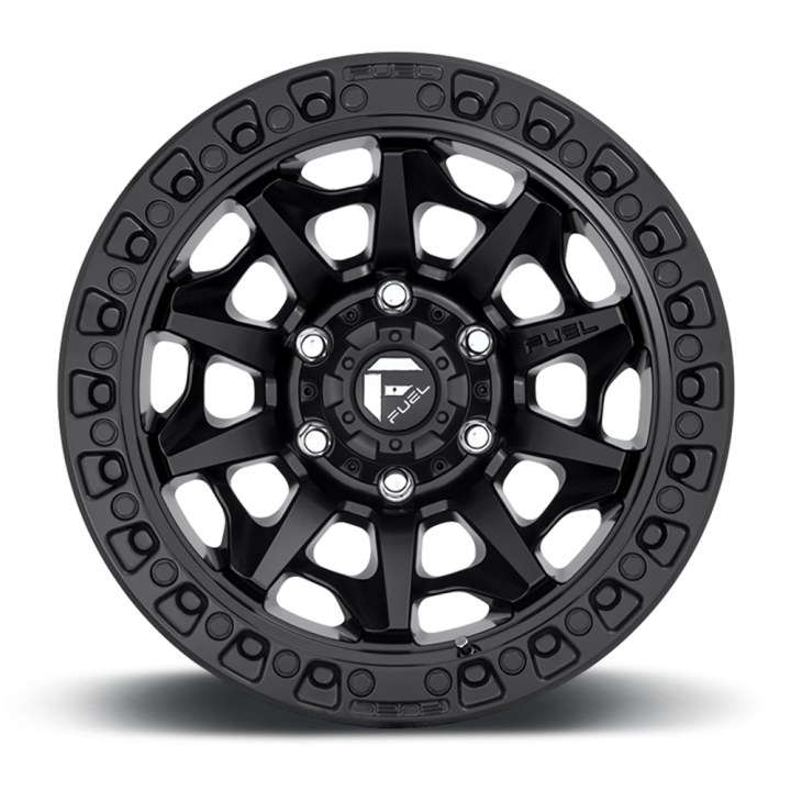 Alloy Wheel, FUEL D694 COVERT, 20x10.0, ET -18, 6x139.7, 106.1, Black - EDK.ro