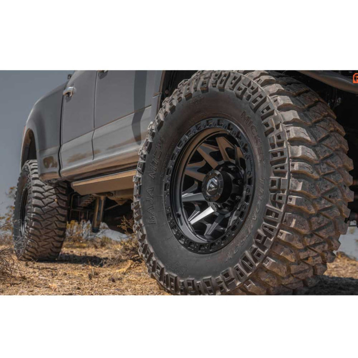Jantă de Aluminiu, FUEL D694 COVERT, 20x10.0, ET -18, 6x139.7, 106.1, Negru - EDK.ro