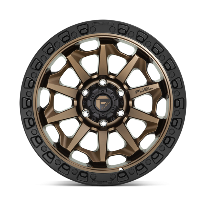 Alloy Wheel, FUEL D696 COVERT, 15x8.0, ET -19, 6x139.7, 108, Black - EDK.ro