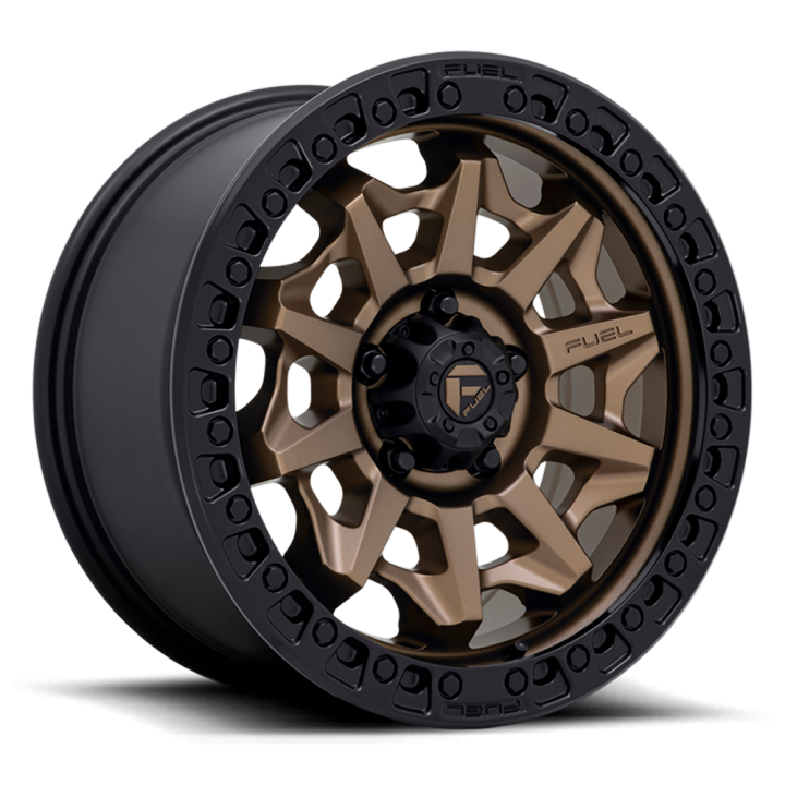 Jantă de Aluminiu, FUEL D696 COVERT, 16x8.0, ET 1, 6x139.7, 106.1, Negru - EDK.ro