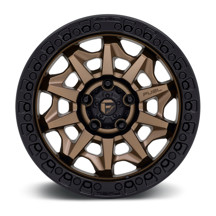 Jantă de Aluminiu, FUEL D696 COVERT, 16x8.0, ET 1, 6x139.7, 106.1, Negru - EDK.ro