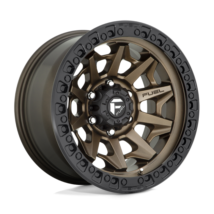 Alloy Wheel, FUEL D696 COVERT, 17x9.0, ET -12, 6x139.7, 106.1, Black - EDK.ro