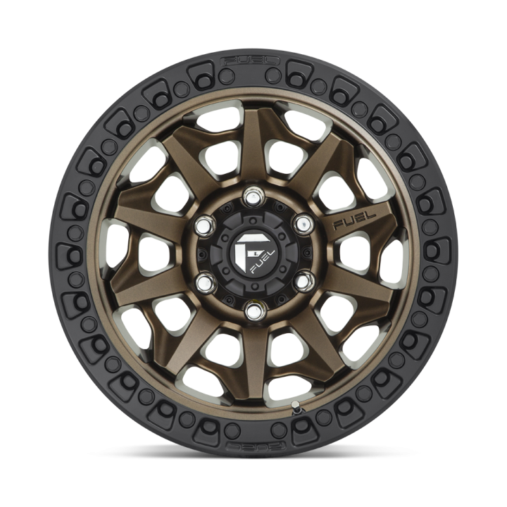 Alloy Wheel, FUEL D696 COVERT, 17x9.0, ET -12, 6x139.7, 106.1, Black - EDK.ro