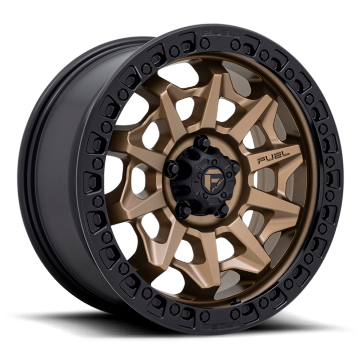 Alloy Wheel, FUEL D696 COVERT, 18x9.0, ET -12, 6x139.7, 106.1, Black - EDK.ro
