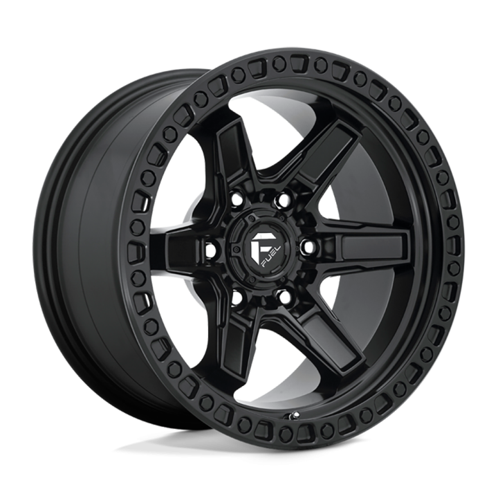 Alloy Wheel, FUEL D697 KICKER, 17x9.0, ET 1, 6x139.7, 106.1, Black - EDK.ro