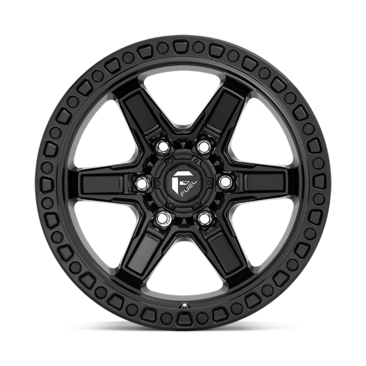 Alloy Wheel, FUEL D697 KICKER, 17x9.0, ET 1, 6x139.7, 106.1, Black - EDK.ro