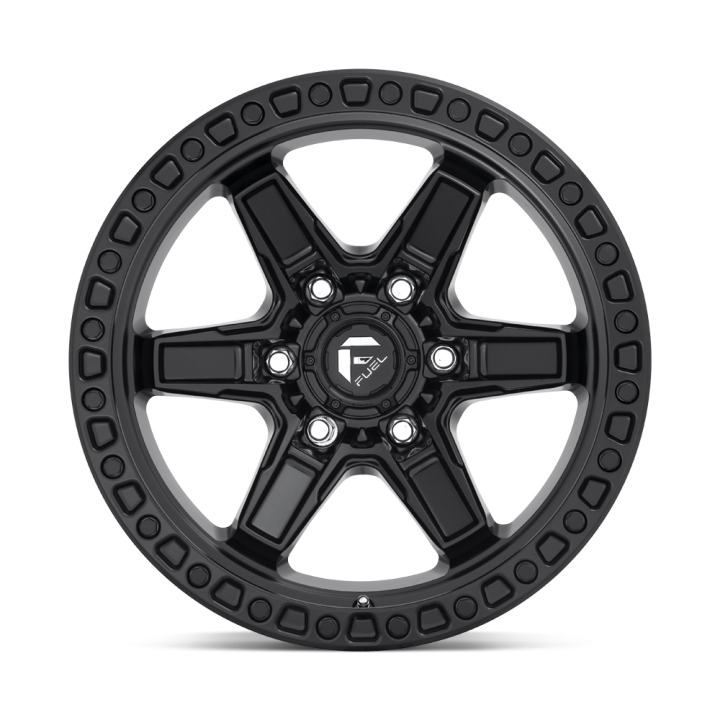 Alloy Wheel, FUEL D697 KICKER, 17x9.0, ET -12, 6x139.7, 106.1, Black - EDK.ro