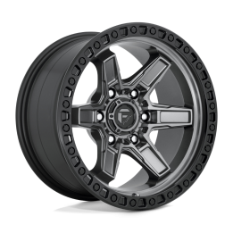 Alloy Wheel, FUEL D698 KICKER, 17x9.0, ET 1, 6x139.7, 106.1, Black - EDK.ro