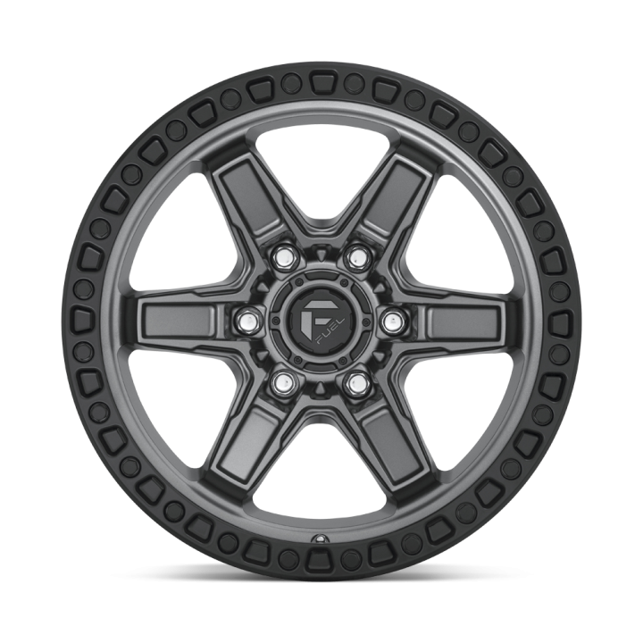 Alloy Wheel, FUEL D698 KICKER, 17x9.0, ET 1, 6x139.7, 106.1, Black - EDK.ro