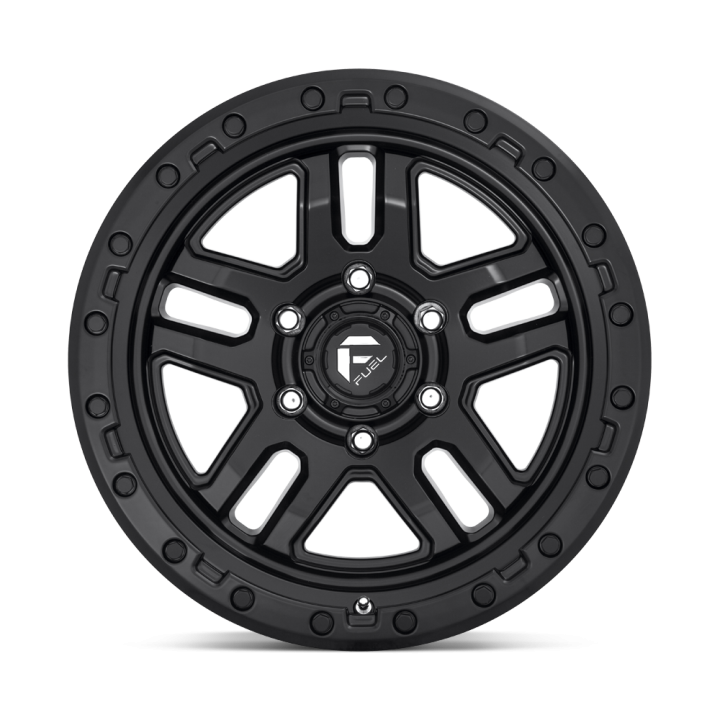 Alloy Wheel, FUEL D700 AMMO, 17x9.0, ET 1, 6x139.7, 106.1, Black - EDK.ro