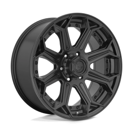 Alloy Wheel, FUEL D706 SIEGE, 20x9.0, ET 1, 6x139.7, 106.1, Black - EDK.ro