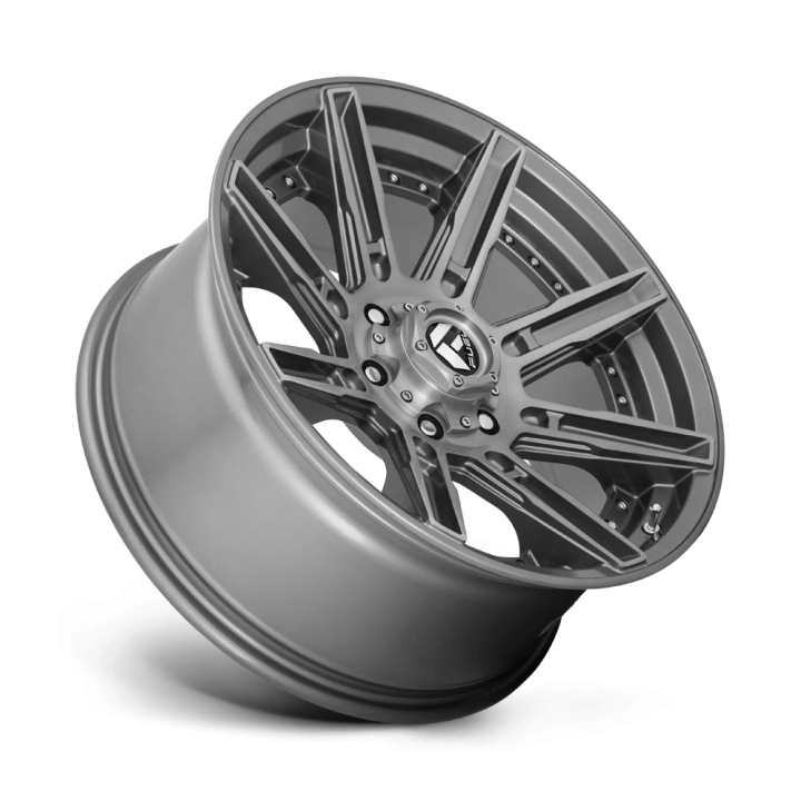 Jantă de Aluminiu, FUEL D710 ROGUE, 20x10.0, ET -18, 6x139.7, 106.1, Gri Metalizat - EDK.ro