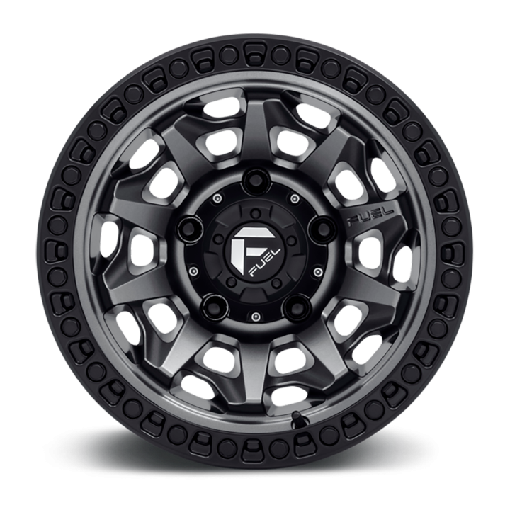 Jantă de Aluminiu, FUEL D716 COVERT, 15x8.0, ET -19, 6x139.7, 108, Negru - EDK.ro