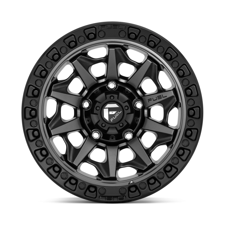 Alloy Wheel, FUEL D716 COVERT, 20x9.0, ET 20, 6x139.7, 106.1, Black - EDK.ro