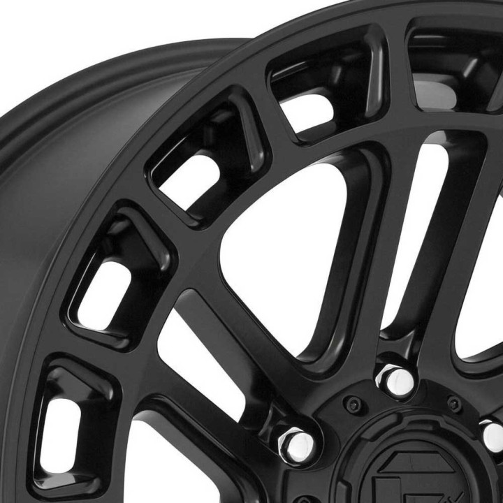 Alloy Wheel, FUEL D718 HEATER, 20x9.0, ET 1, 6x139.7, 106.1, Black - EDK.ro