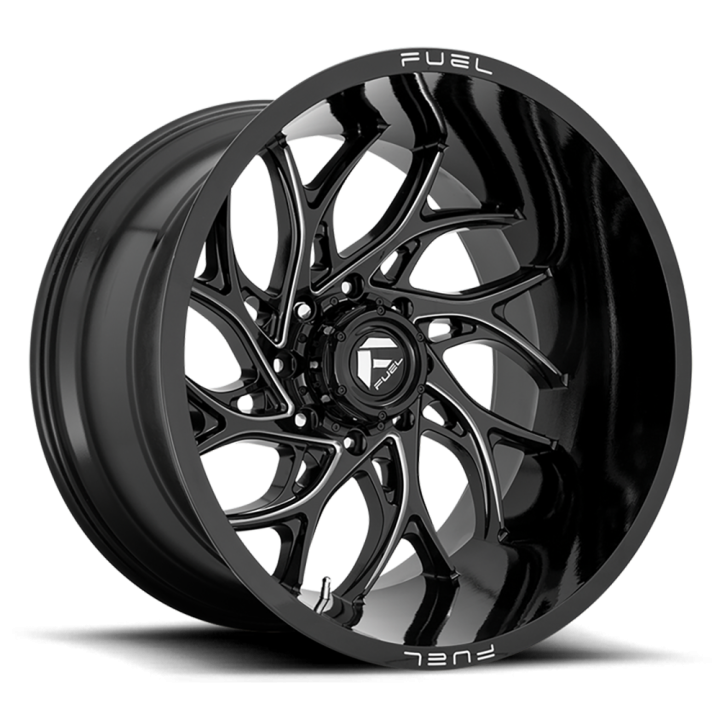 Alloy Wheel, FUEL D741 RUNNER, 22x10.0, ET -18, 6x139.7, 106.1, Black - EDK.ro