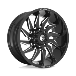 Jantă de Aluminiu, FUEL D744 SABER, 22x12.0, ET -44, 6x139.7, 106.1, Negru - EDK.ro