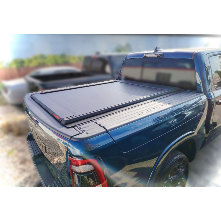 Manual Roll Top Tonneau Bed Cover, Tessera 4x4 SE+, Dodge RAM 1500 Bed Length 5.7 Feet + RamBox 2019 - Present - EDK.ro