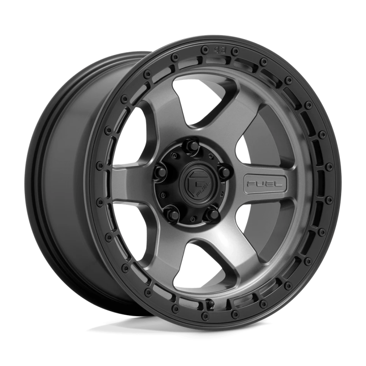 Alloy Wheel, FUEL D752 BLOCK, 17x9.0, ET 1, 6x139.7, 106.1, Black - EDK.ro