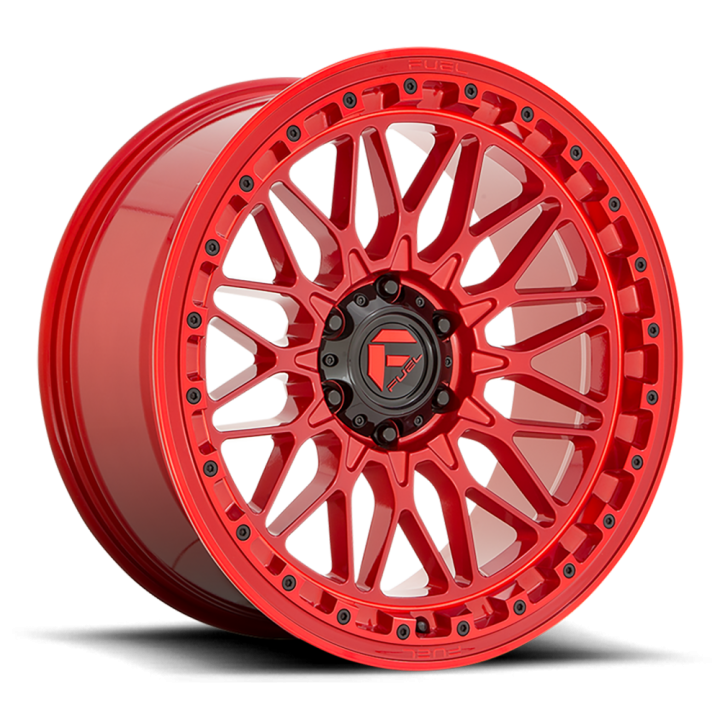 Jantă de Aluminiu, FUEL D758 TRIGGER, 20x9.0, ET 1, 6x139.7, 106.1, Roșu - EDK.ro